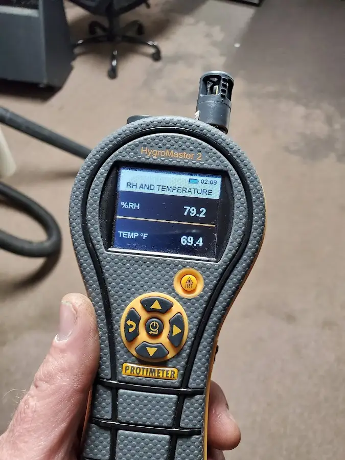 Moisture meter humidity assessment for Fire & Smoke Damage Restoration in Vandalia
